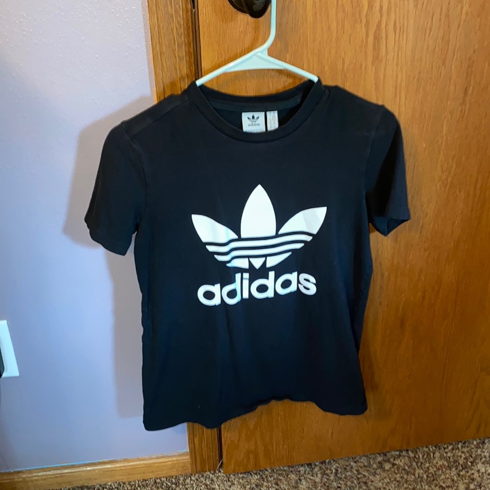 Womens size XS black adidas t shirt